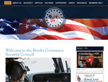 Tablet Screenshot of bordercouncil.org